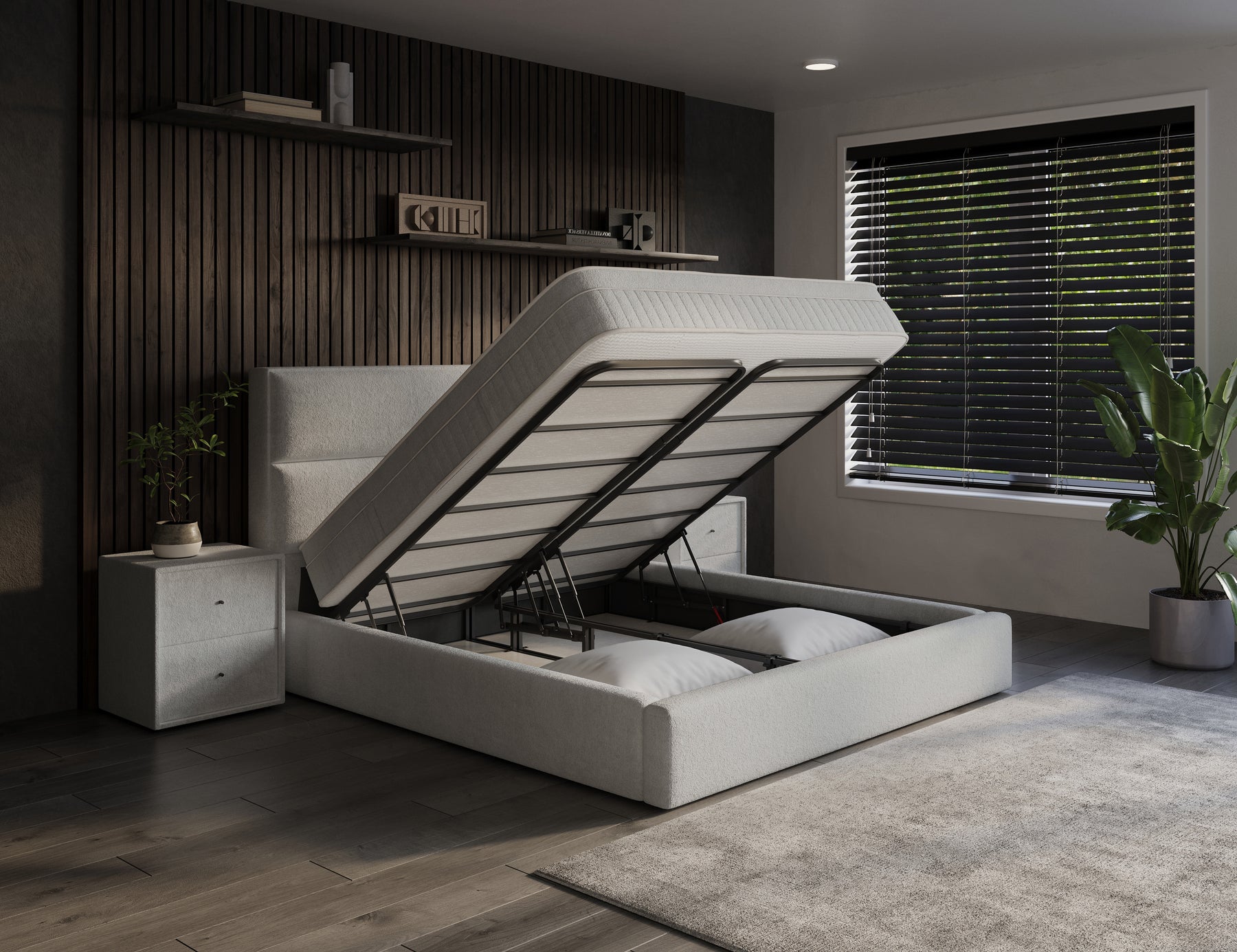 Opbergboxspring met extra dikke matras